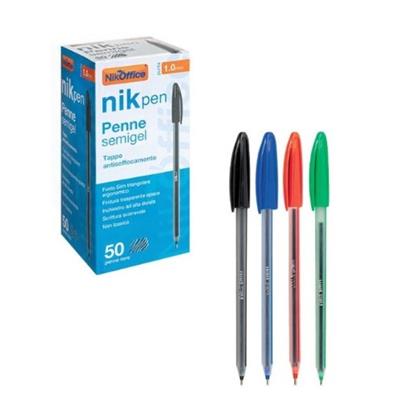 PENNA NIKOFFICE SEMIGEL ROSSO 50PZ  20NIK248