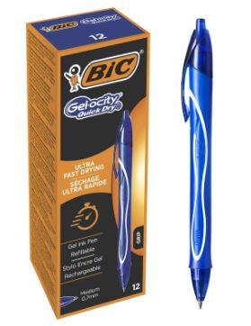 PENNA GEL A SCATTO BIC GELOCITY QUICK DRY 0,7MM BLU 950442
