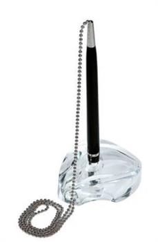 BASE IN ACRILICO CON STILOFORO REFILL NERO 5,5X8X3CM 1701