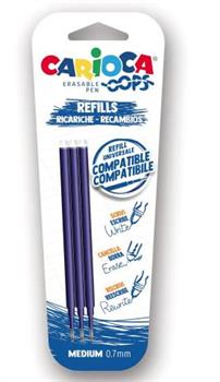 REFILL PENNA CARIOCA OOPS BLU 3PZ 43041/02
