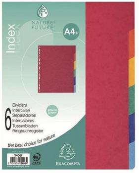 DIVISORI A4 225GR 6 POSIZIONI EXACOMPTA   2406E