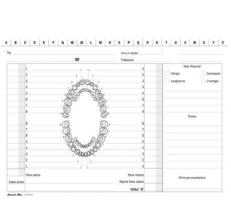 SCHEDA MEDICI DENTISTI 17x24  0130