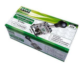 TIMBRO NUMERATORE AUTOMATICO A 6 CIFRE 5MM LEBEZ 206L