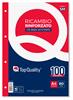 RICAMBIO RINFORZATO A4 RIG.5MM 100GR. TOPQUALITY 3314