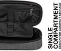 BUSTINA OVALE EASTPAK DENIM GRIGIO  NERO  EK71777H