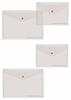BUSTE CON BOTTONE TOP QUALITY A5 TRASP. 12PZ  10616