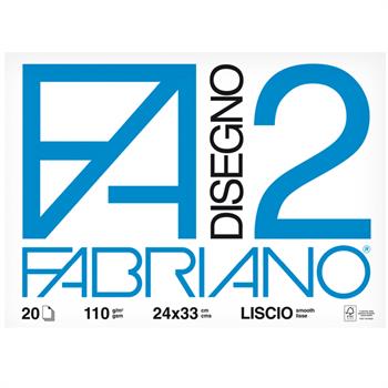 ALBUM DISEGNO F2 LISCIO 24X33 20FF 110GR  06200516