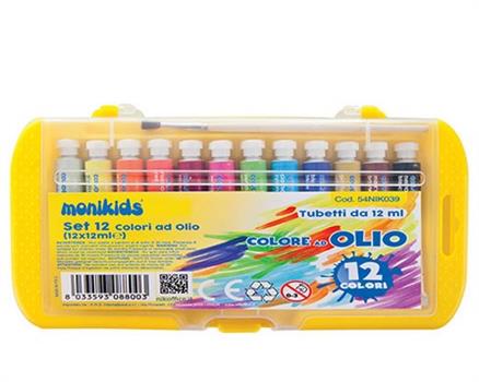 MONIKIDS COLORI AD OLIO 12ML DA 12 NIKOFFICE 54NIK039