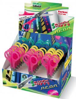 FORBICI SNIPPY NEON A PUNTA TONDA CM.12,5 30PZ LEBEZ 4777