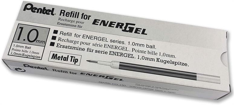 REFILL PENNA PENTEL ENERGEL 1.0MMM NERO          LR10-A