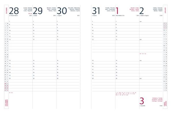AGENDA INTEMPO SETT. DELTA 17x24CM   PAPERCOAT NERO 7157DE34