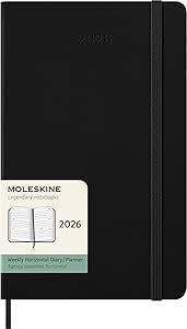 AGENDA MOLESKINE SETTIMANALE ORIZZONTALE NERO 13X21