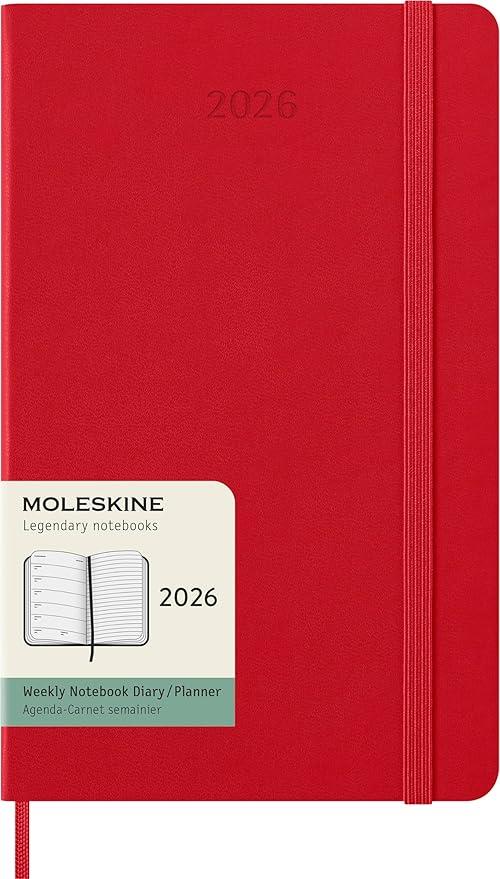 AGENDA MOLESKINE SETTIMANALE RIG.A5 ROSSO