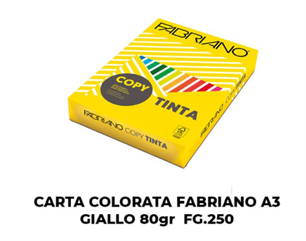 CARTA COLORATA COPY FABRIANO A3 80G. GIALLO     74629742