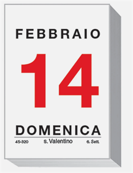 BLOCCO CALENDARIO DA MURO 8,5X11,5 VERTICALE       70213BM