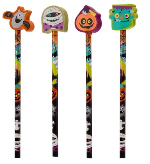 MATITA CON GOMMA HALLOWEEN 24PZ       STA334