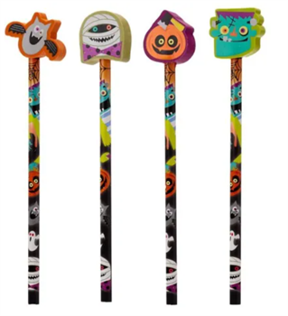MATITA CON GOMMA HALLOWEEN 24PZ       STA334