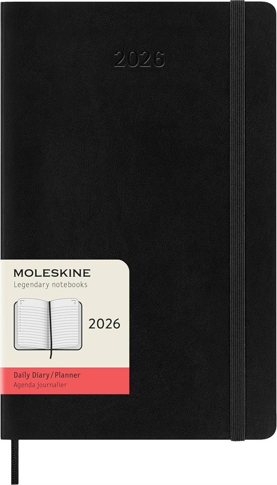 AGENDA MOLESKINE MORBIDA A5 NERO 13X21 2026
