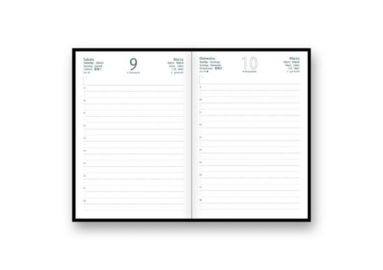 RICAMBIO INTERNO BIANCO AGENDA GIORN. INTEMPO 15X21CM 7040XC
