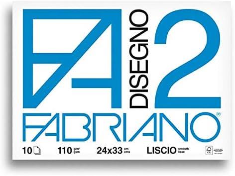 ALBUM DISEGNO FABRIANO F2 LISCIO 24X33 10FF 110GR  04204105