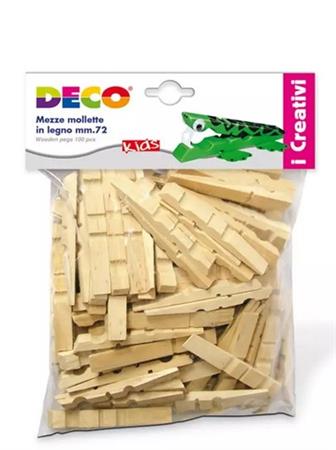 MEZZE MOLLETTE IN LEGNO MM.72 100PZ. CWR ART.1719