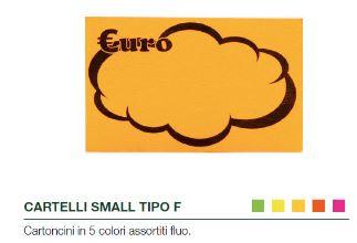 SEGNAPREZZI TYPE F SMALL FLUO 8X5CM 100PZ NIKOFFICE ASS. 41NIK061