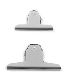 MOLLE FERMACARTE IN ACCIAIO CROMATO 10CM LEBEZ ART.800