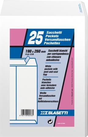 BUSTA SACCO STRIP 19X26 DA 25PZ.536 1406 AQ536TOP