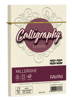BUSTE CALLIGRAPHY 12X18 AVORIO 25PZ FAVINI A57Q427