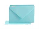 BIGLIETTI E BUSTE N.9 CELESTE       E30003/BL