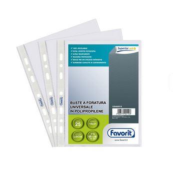 BUSTE CON FORI 23X33 25PZ FAVORIT  100460065  01028001