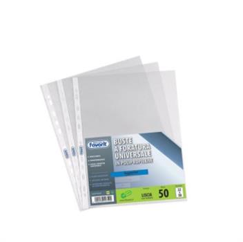 BUSTE CON FORI 22X30 LINEAR L. FAVORIT 50PZ   100460039