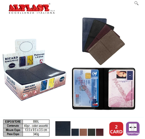 PORTADOCUMENTI SIMILPELLE 2POSTI    890L
