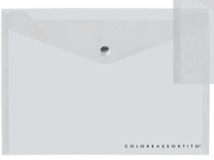 BUSTA CON BOTTONE A3 TRASP. TOP QUALITY 5PZ 10826