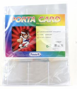BUSTA FORATA PORTA CARD 9 POSIZIONI FAVORIT 6.5X9 100460157