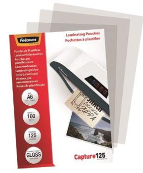 POUCHES PER PLASTIFICATRICI CAPTURE A6 125MY FELLOWES 53072