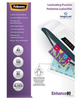 POUCHES PER PLASTIFICATRICI ENHANCE80 A5 80MY FELLOWES 5306002