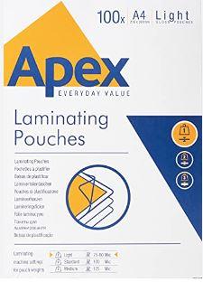 POUCHES APEX 75X105 125MY 5391701 FELLOWES