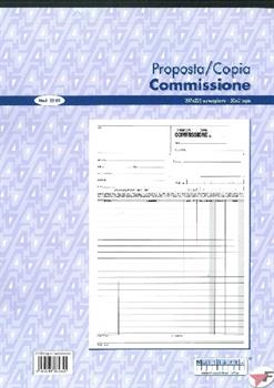 BLOCCO COPIA COMMISSIONE 50X2 C/CHIM. 297X225 2202 10736