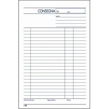 BLOCCO BUONO CONSEGNE 22X14 3 COPIE 2304 BLOCCO BUONO CONSEGNE 22X14 3 COPIE 2304