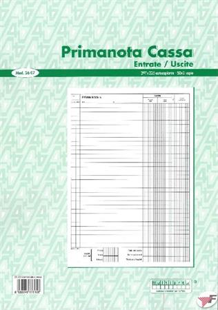 BLOCCO PRIMA NOTA CASSA A4 50X2 2607