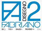 BLOCCO ALBUM FABRIANO F2 RUVIDO 24X33 20FF 110GR  06000516