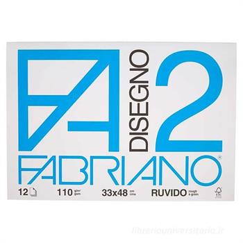 BLOCCO ALBUM FABRIANO F2 RUVIDO 33X48 12FF 110GR  6000534