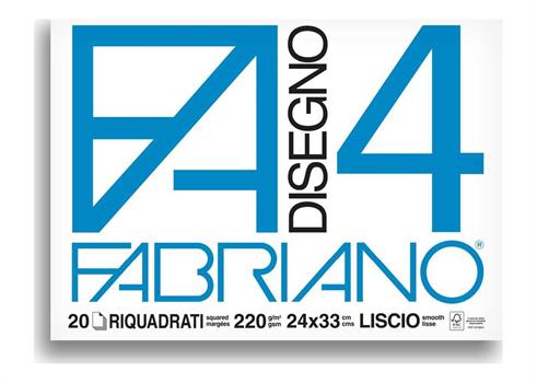 BLOCCO ALBUM F4 RIQUADRATO 24X33 20FF 220GR  05201597