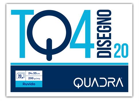 BLOCCO ALBUM DISEGNO TQ4 RUVIDO 24X33 20FF 200GR  4813 60651024