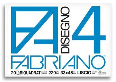 BLOCCO ALBUM FABRIANO F4 RIQUADRATO 33X48 20FF 220GR  05201797