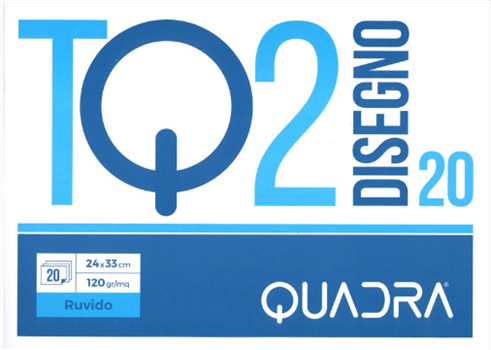 BLOCCO DISEGNO TQ2 24X33 RUVIDO 120GR TOP QUALITY 4802 65601018