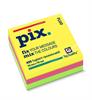 BLOCCO APPUNTI TOP QUALITY PIX 75X75 CUBO MIXFLUO  10674