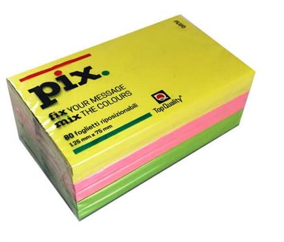 POST-IT PIX TOP QUALITY PIX 75X125 FLUO 6PZ  10671