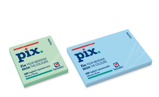 BLOCCO APPUNTI PIX PASTEL 125X75    10958